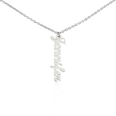 Classic Style Vertical name Necklace